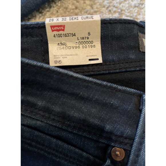 Levi's Women's Curve Id Modern Demi Curve Skinny Jean Dark Wash 28x32 - Picture 4 of 9